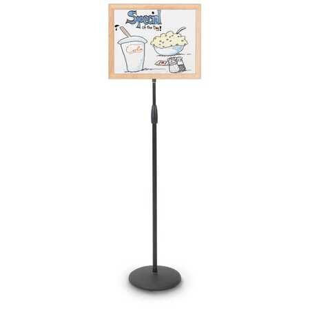 United Visual Products Corkboard, Fabric, Blk/Burg, 2 Door, 42x32" UV3025-BLACK-DBURGU